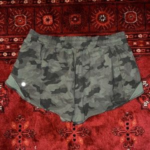 Size 12 low rise running shorts with liner on the inside.